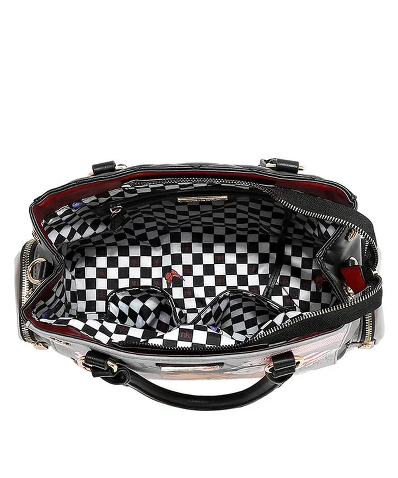 Nicole Lee USA Eco-Leather Handbag with Side Pockets