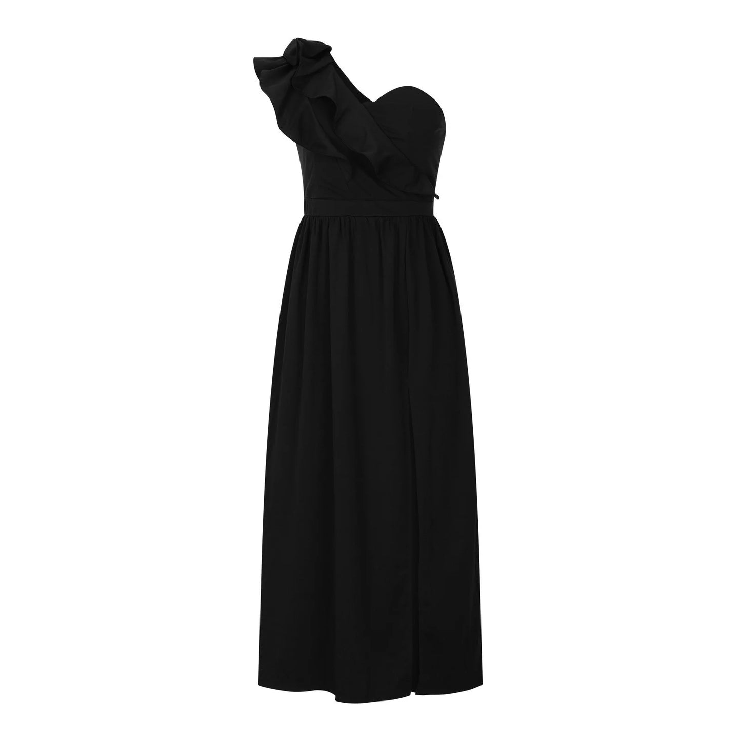 EDHITNR Womens Dresses plus Size Women'S Summer Dresses Clearance, Sleeveless Sloping Shoulder Sexy Long Party Club Dresses, Sizes S-2XL